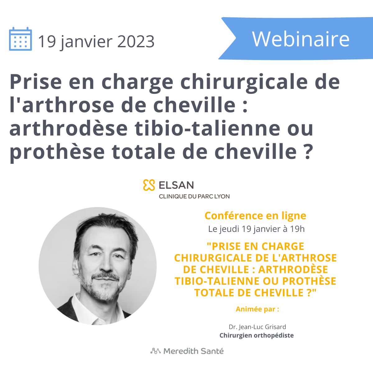 You are currently viewing <strong>Prise en charge chirurgicale de l’arthrose de cheville : arthrodèse tibio-talienne ou prothèse totale de cheville ?</strong>